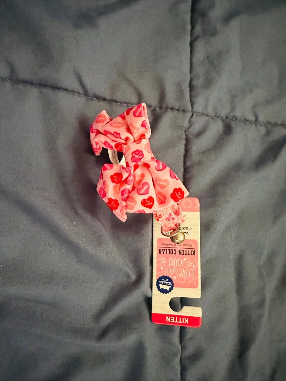 Pink Kitten Collar with Bow